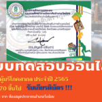 แบบทดสอบออนไลน์ เรื่อง  วันสิทธิผู้บริโภคสากล ประจำปี 2565 จาก ห้องสมุดประชาชนอำเภอวังน้อย