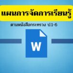 ดาวน์โหลดที่นี่!! แผนการจัดการเรียนรู้ตามหนังสือกระทรวงฯ ป.1-ป.6