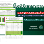 ประกาศแล้ว !!! ผลการทดสอบระดับชาติ (Reading Test: RT) ความสามารถในการอ่าน ชั้นประถมศึกษาที่ 1 ปีการศึกษา 2564 (สอบเมื่อ 1-4 มีนาคม 2565)