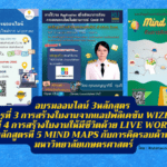 หลักสูตรที่ 3 การสร้างใบงานจากแอปพลิเคชัน WIZER.ME หลักสูตรที่ 4 การสร้างใบงานให้มีชีวิตด้วย Live Worksheet หลักสูตรที่ 5 Mind Maps กับการคิดรอบด้าน มหาวิทยาลัยเกษตรศาสตร์