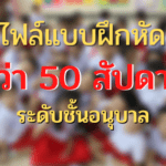 ครูตอเต่าแบ่งปัน แบบฝึกหัดอนุบาล 50 กว่าแบบฝึก นาน 50 กว่าสัปดาห์