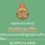 หลักสูตรกลุ่มสาระการเรียนรู้การงานอาชีพ 2565 ระดับประถมศึกษาปีที่ 1-6