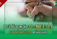 ข้อสอบ o-net ภาษาอังกฤษ