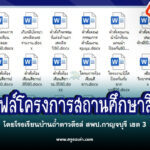 ดาวน์โหลดไฟล์โครงการสถานศึกษาสีขาว ไฟล์เวิร์ด แก้ไขได้ โดยโรงเรียนบ้านถ้ำดาวดึงส์ สพป.กาญจบุรี เขต 3