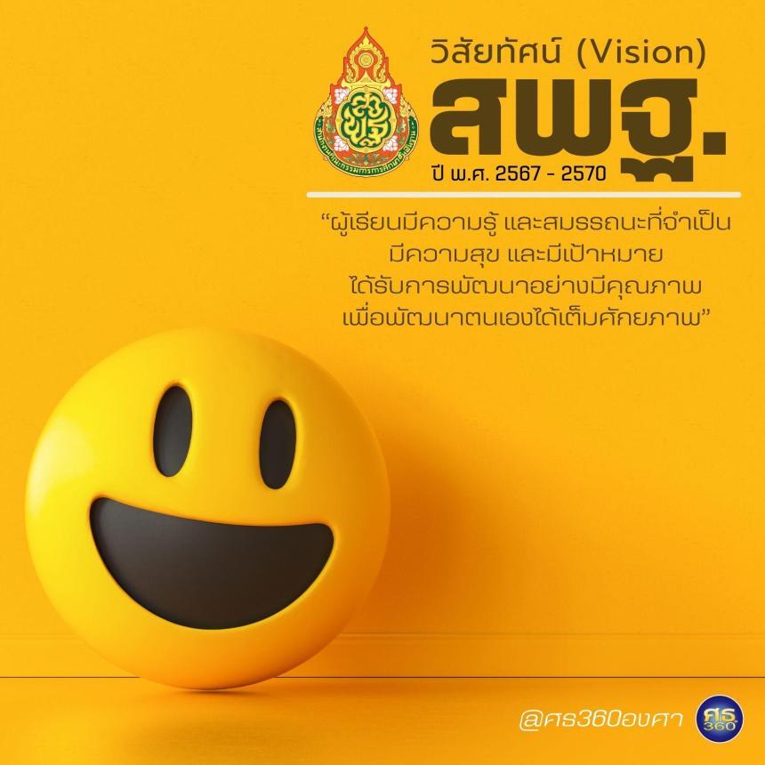 วิสัยทัศน์ (Vision) สำนักงานคณะกรรมการการศึกษาขั้นพื้นฐาน (สพฐ.) ปี พ.ศ. 2567-2570