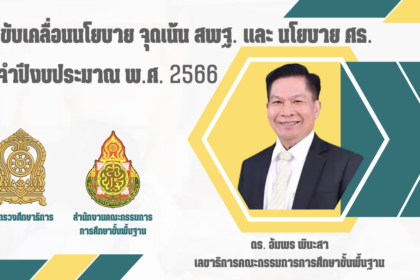 จุดเน้น ปีงบประมาณ พ.ศ. 2566 ของสำนักงานคณะกรรมการการศึกษาขั้นพื้นฐาน (สพฐ.)