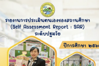 ไฟล์ word รายงานการประเมินตนเองของสถานศึกษา Self Assessment Report : SAR ระดับการศึกษาปฐมวัย ปีการศึกษา 2565 โรงเรียนเทศบาล 3 ศรีสว่าง สังกัดกองการศึกษา เทศบาลเมืองเลย pdf online