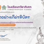 เกียรติบัตรออนไลน์ฟรี วิทยาศาสตร์ทั่วไป 66 สำหรับนักเรียนและบุคคลทั่วไป ระดับ ม.ปลาย “เนื่องในสัปดาห์วันวิทยาศาสตร์แห่งชาติ ประจำปี 2566”