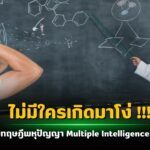 ไม่มีใครเกิดมาโง่ รูปแบบทฤษฎีพหุปัญญา Multiple Intelligences Theory