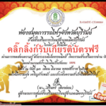 เกียรติบัตรออนไลน์ฟรี วันช้างไทย