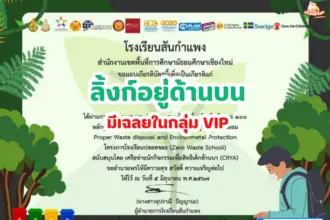 เกียรติบัตรออนไลน์ฟรี 2567 ครู นักเรียน นักศึกษา ทำแบบทดสอบ การอนุรักษ์สิ่งแวดล้อม Proper Waste disposal and Environmental สันกำแพง