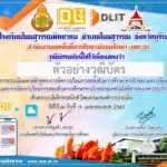 เกียรติบัตรออนไลน์ฟรี 2567 แบบทดสอบหลักสูตรการจัดการเรียนการสอนด้วยการศึกษาทางไกลผ่านดาวเทียม DLTV ต้องผ่าน 80