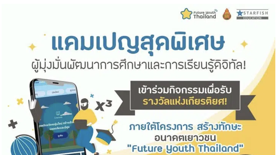 กิจกรรมเพื่อรับรางวัลเกียรติยศ ภายใต้โครงการสร้างทักษะอนาคตเยาวชน Future Youth Thailand 2568